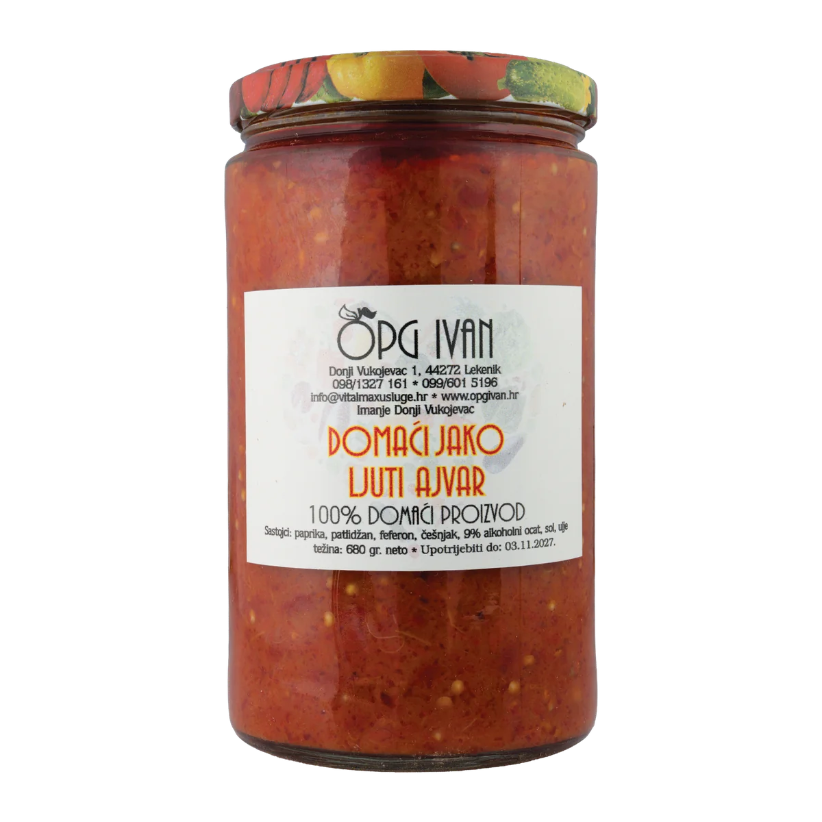 Ajvar jako ljuti OPG Ivan
